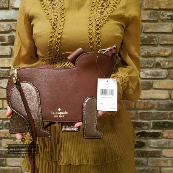 Kate spade FLORAL pup Crossbody DOG novelty NWT - Picture 4 of 6